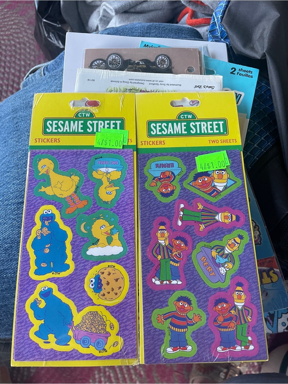 Sesame Street CTW Sticker Sheets - Colorful Character Pack